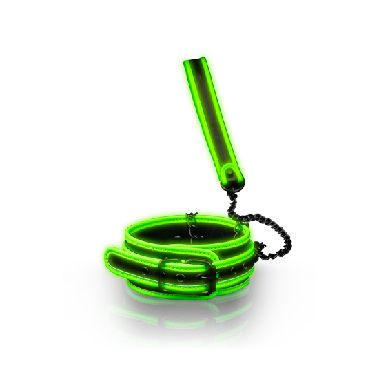 Ouch! Glow in the Dark Collar and Leash