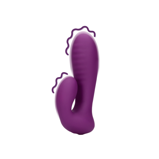 Shots Loveline Ultra Soft Silicone G Spot Orchidee Purple silikonový na bod G a klitoris 13 x 3,5 cm