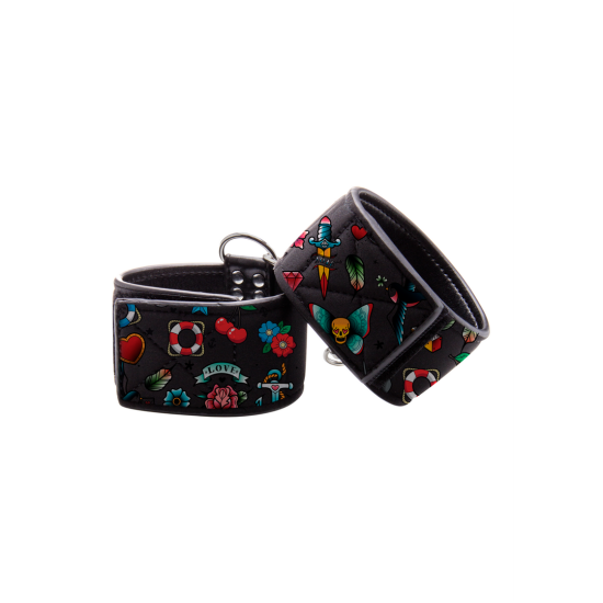Ouch! Graffiti Printed Hand Cuffs Love Street Art Fasion