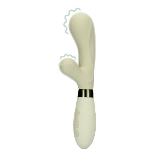Loveline by Shots Silicone Rabbit Vibrator - Misty Green
