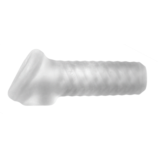 Perfect Fit Breeder - open penis sheath 10 cm - milk white