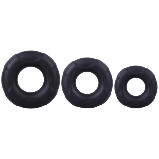 Doc Johnson in a Bag C-Ring Set Black