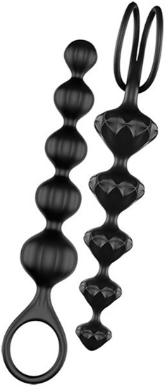 Satisfyer Beads Soft Silicone 2 pack černé