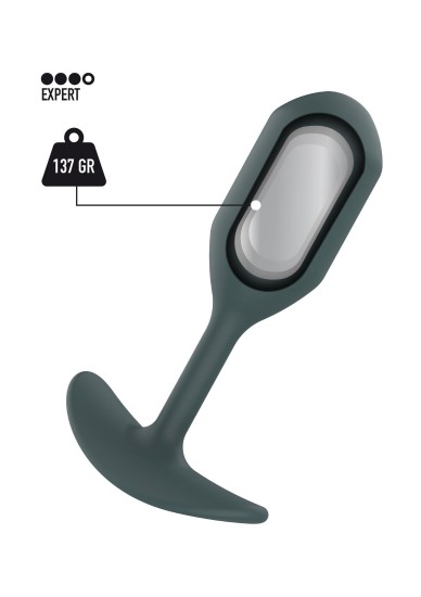ToyJoy Buttocks The Athlete Weighted Plug Grey