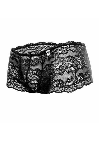 MOB Rose Lace Boy Short Black, S/M