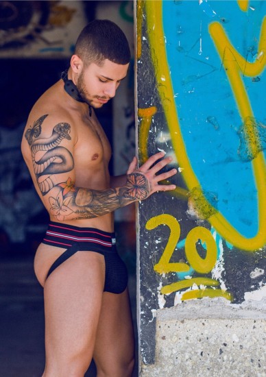 MOB Eroticwear Fetish Classic Wide Jockstrap L