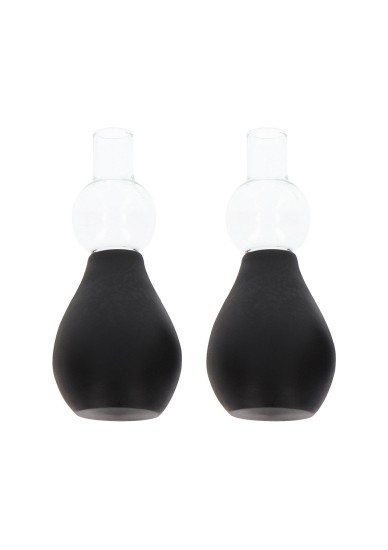 Taboom Nipple Enlargers with 8 Rings Black