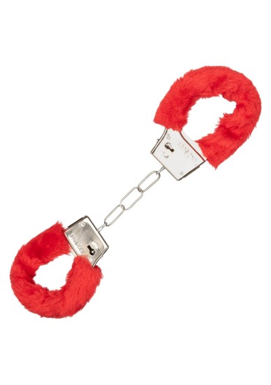 California Exotics Ultra Fluffy Furry Cuffs Red