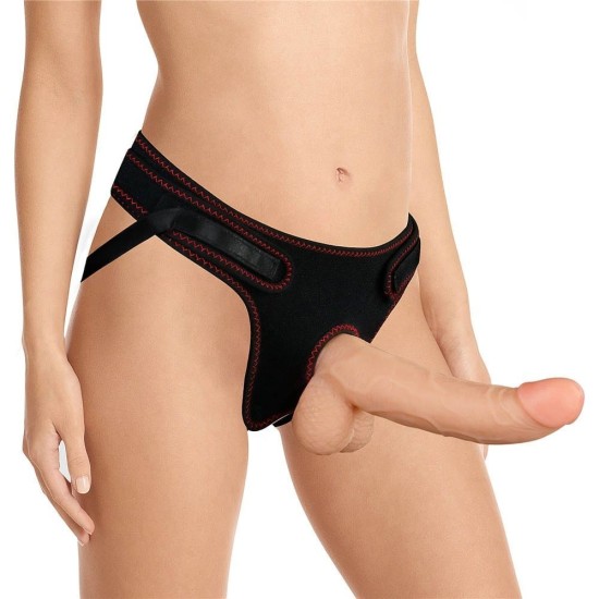 LoveToy Easy Strapon Set 8.5″ 21,5 cm připínací dildo s postrojem