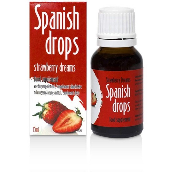 Španělské mušky s příchutí jahod 15ml