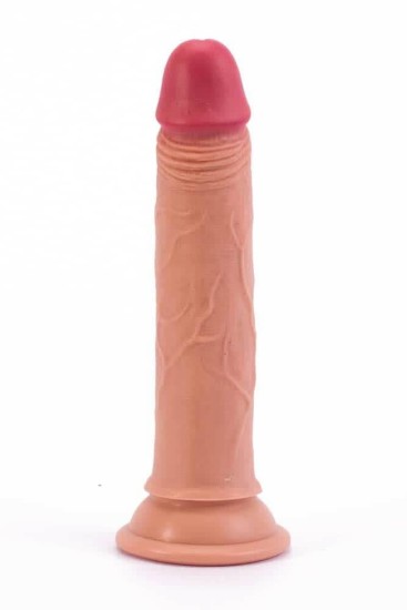 LoveToy Dual Layered Platinum Silicone Cock 7 Flesh