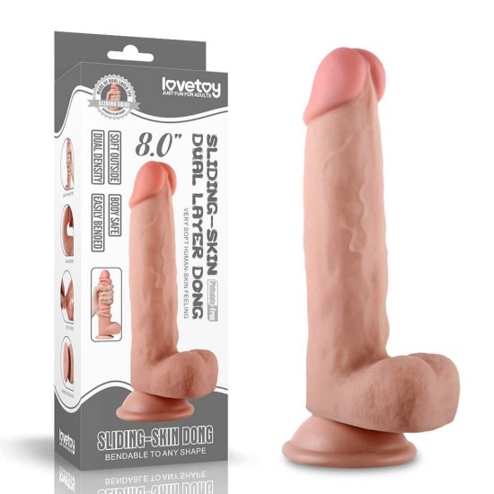 LoveToy Dildo 8'' Nature Cock