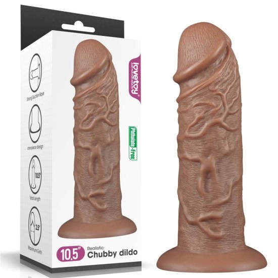 LoveToy Realistic Chubby Dildo 10.5"