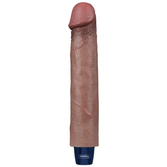 LoveToy 9″ Real Softee Rechargeable Brown nabíjecí silikonový