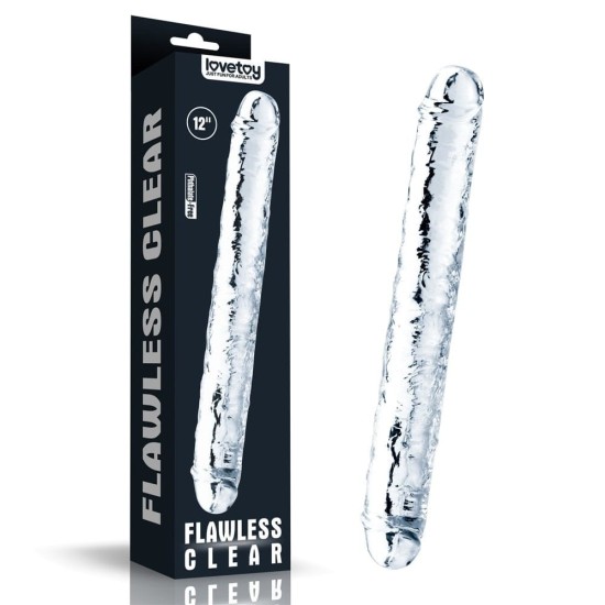 LoveToy Dildo LoveToy FLAWLESS CLEAR Double Dildo 12'