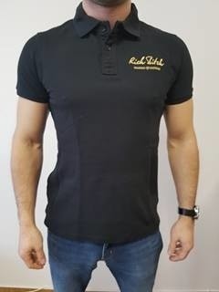 RITCH POLO SHIRT BLACK - Polo Shirt L