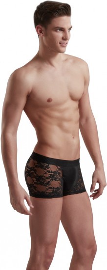 Černé boxerky Luxury Lace